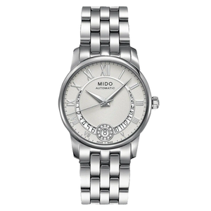 MIDO Baroncelli Diamonds Silver Watch #M0072071103800 front