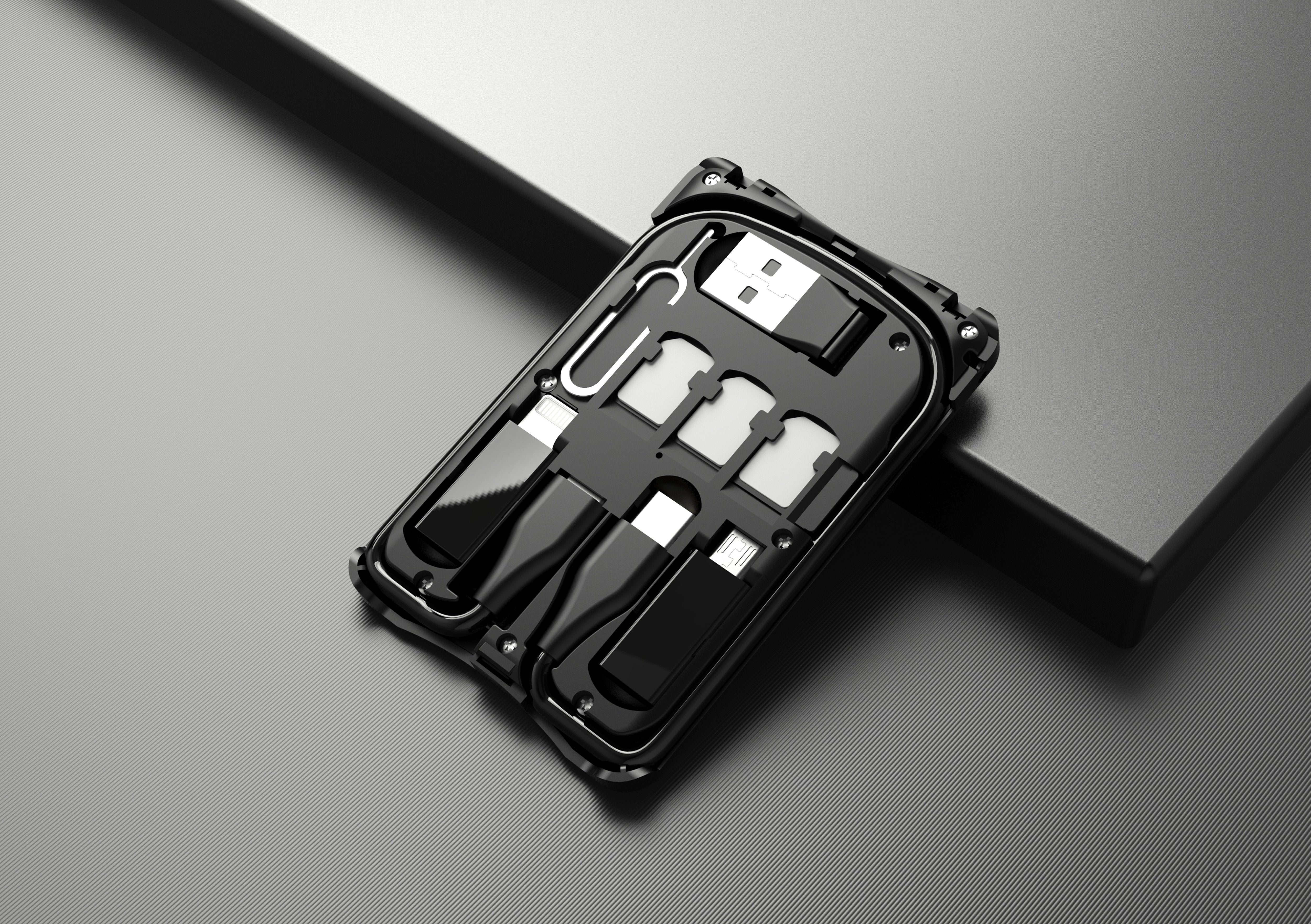 Portable Multi-functional Cable & SIM Card Adapter - GadgetiCloud
