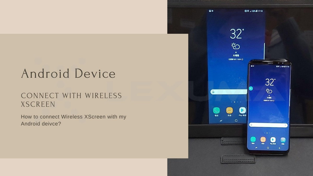 Lexuma Wireless Portable Monitor 15.6" Touch 1920x1080 XScreen IPS Ultra Slim Type-C HDMI 1080P Full HD USB Powered via smart view