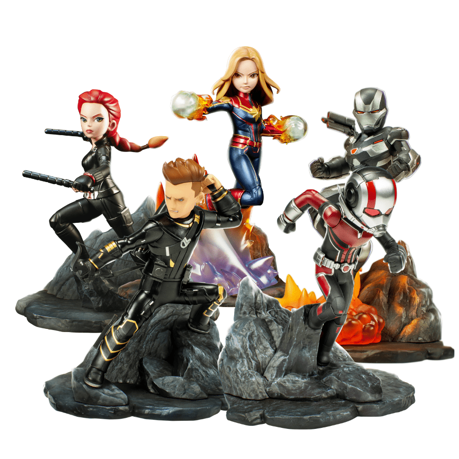 Here in GadgetiCloud, we offer you authorized Thailand Figure Producer --- Toylaxy. Marvel Avenger: End Game Wave2. It includes PVC cartoon-styled figures of Hawkeye, Black Widow, Ant-Man, War Machine, Captain Marvel. Check it NOW for more details~~~