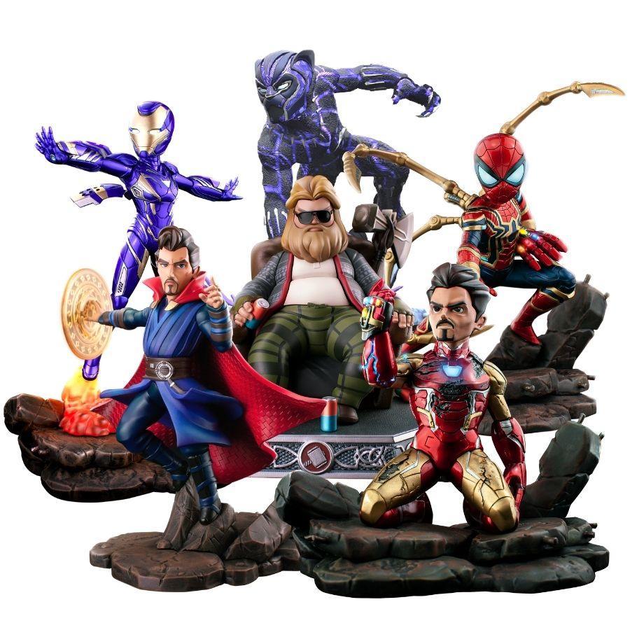Here in GadgetiCloud, we offer you authorized Thailand Figure Producer --- Toylaxy. Marvel Avenger: End Game Wave3. It includes PVC cartoon-styled figures of Dr. Stranger, Bro Thor, Iron Man: Who am I, Iron Spider, Spicy: Rescue, Black Panther. 