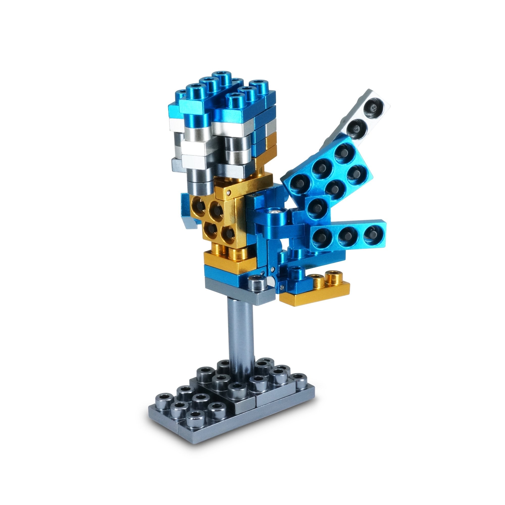 Metomics Block METOMICS 92000401 Blue Parrot Pet Series, 46 pc Building Block Set ...