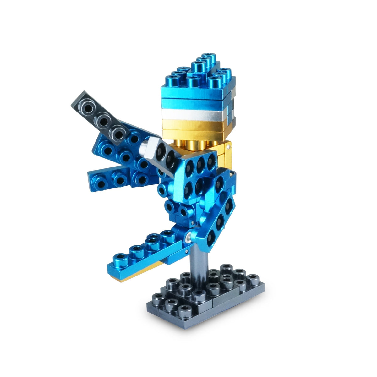 Metomics Block METOMICS 92000401 Blue Parrot Pet Series, 46 pc Building Block Set ...