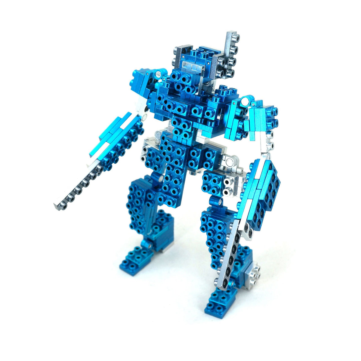 METOMICS 94000103 Mecha 3-in-1 Building Block Set - Azure Blue Aluminum ...