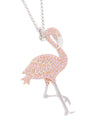 APM Flamingo Adjustable Necklace - Silver #AC3922XORW\