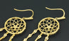 APM AE10785OXY dream catcher earing close up