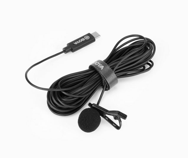 GadgetiCloud BOYA BY-M3 Digital Lavalier Microphone for Type-C devices 6m long cables connect with android phone devices with Type-C connection port applicable for various environment