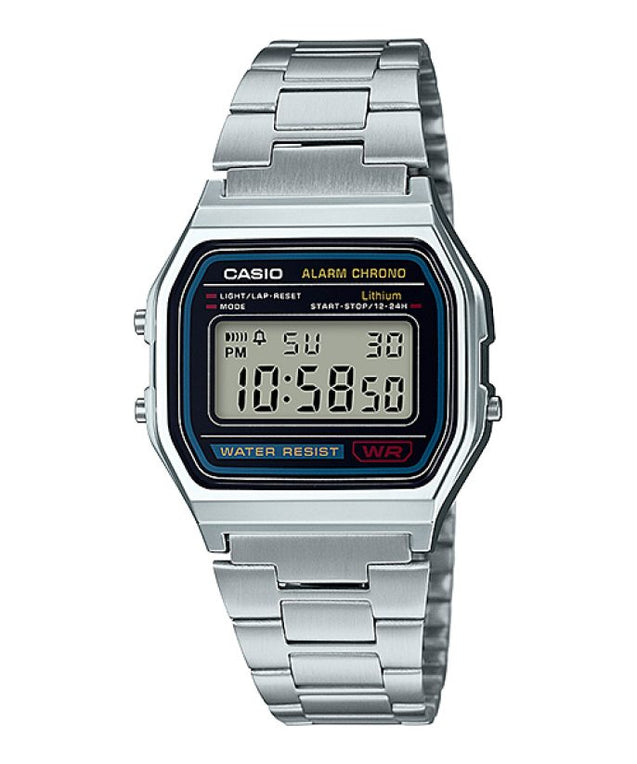 CASIO Classic Silver Mens Wrist Watch #A158WA-1DF