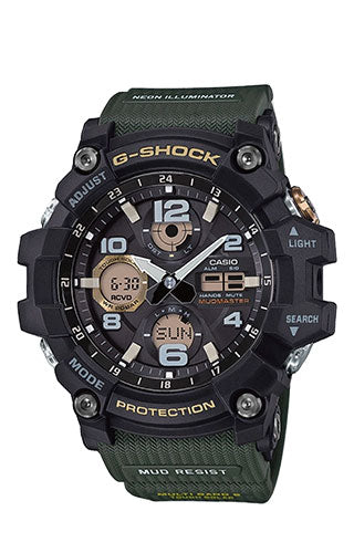 CASIO G-SHOCK Analogue-Digital Quartz Watch with Rubber Strap #GWG-100-1A3ER