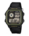 CASIO Mens World Time Black Combi Watch #AE-1200WHB-1BVDF