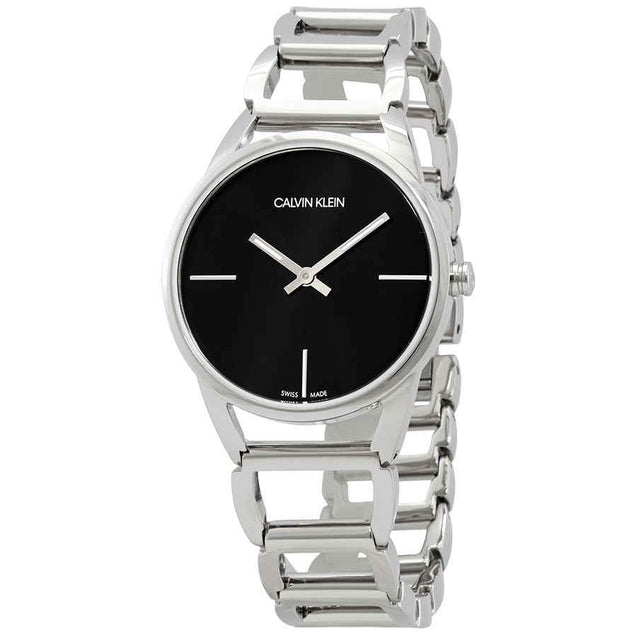 NEW Calvin Klein Stately Steel Ladies Watches - Silver K3G23121