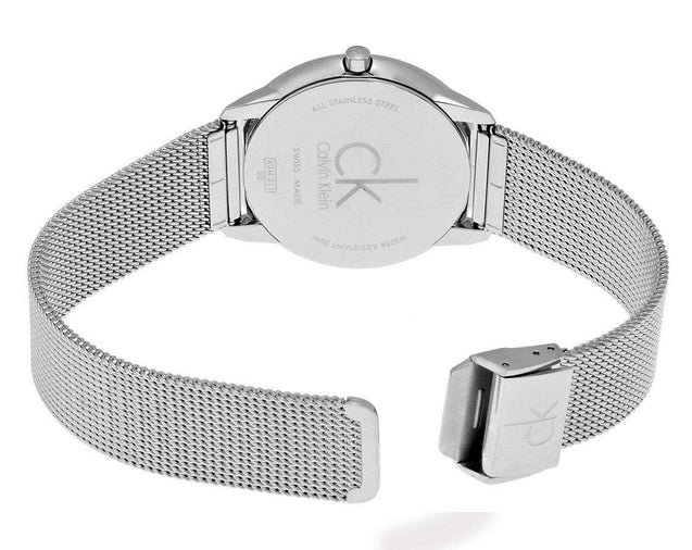 NEW Calvin Klein Minimal PVD Mens Watches - Silver K3M21124