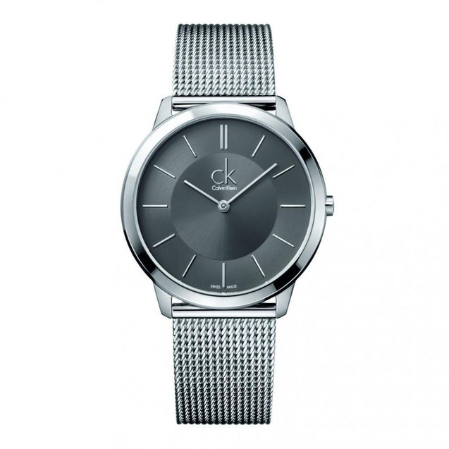NEW Calvin Klein Minimal PVD Mens Watches - Silver K3M21124