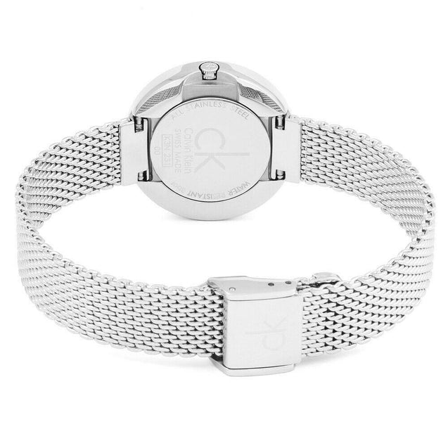 NEW Calvin Klein Firm PVD Ladies Watches - Silver K3N23126
