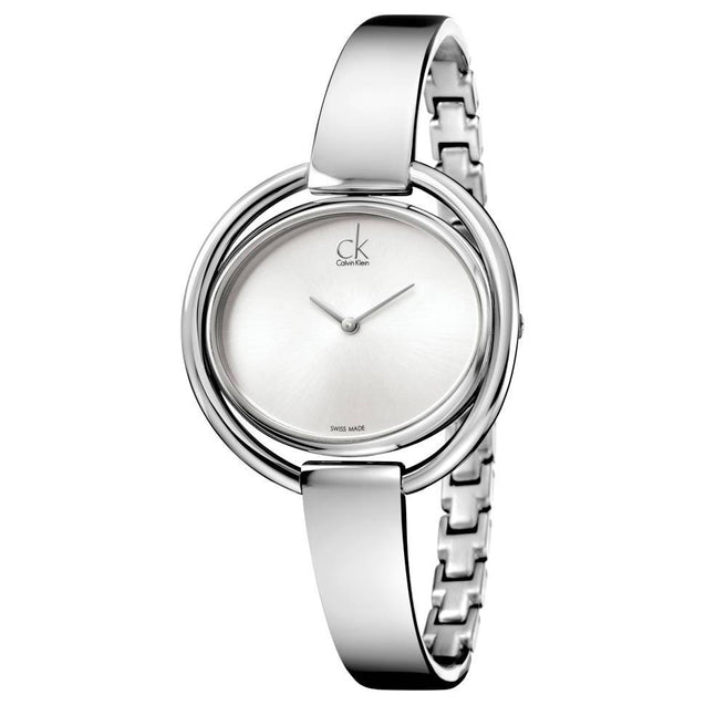 NEW Calvin Klein Impetuous Stainless Steel Ladies Watches - Silver K4F2N116
