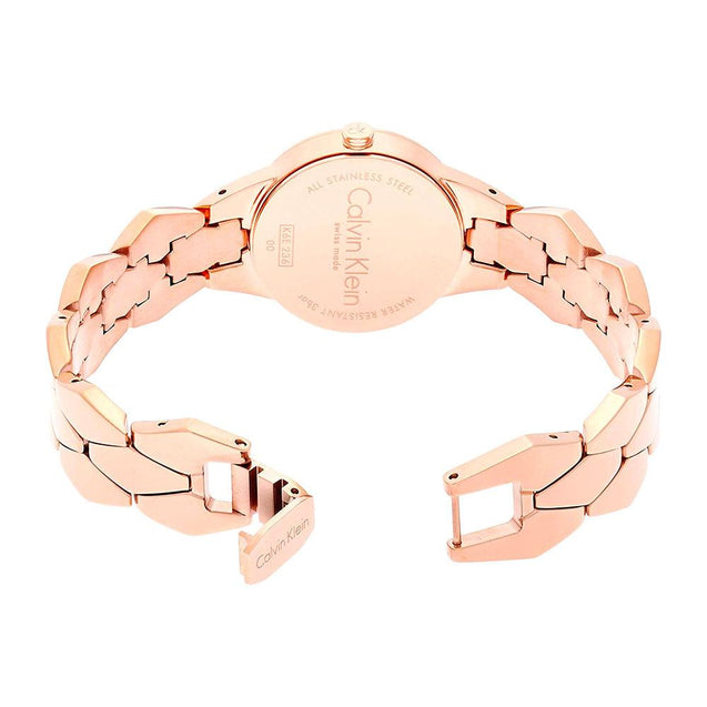 NEW Calvin Klein Snake Steel Ladies Watches - Rose K6E23646