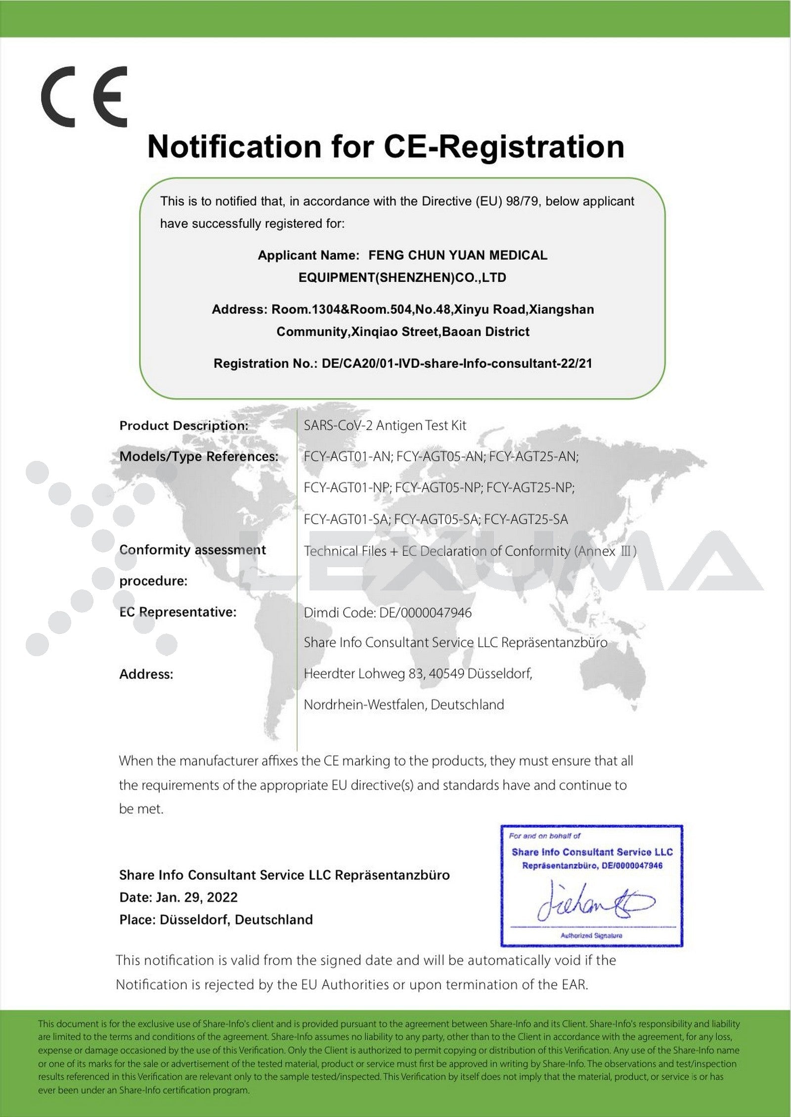 DVOT COVID-19 Antigen Test Kit CE Registration