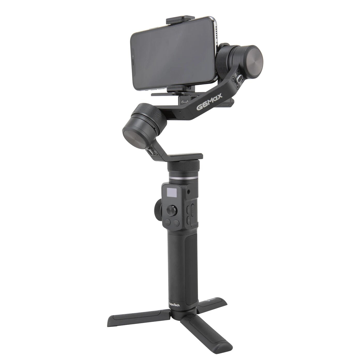 FeiyuTech G6 Max 3-Axis USB Wi-Fi Control Stabilized Handheld Gimbal for smartphone pocket camera action camera mirrorless cameras power supply long battery life reverse charging first vlog gimbal for young people mobile phone
