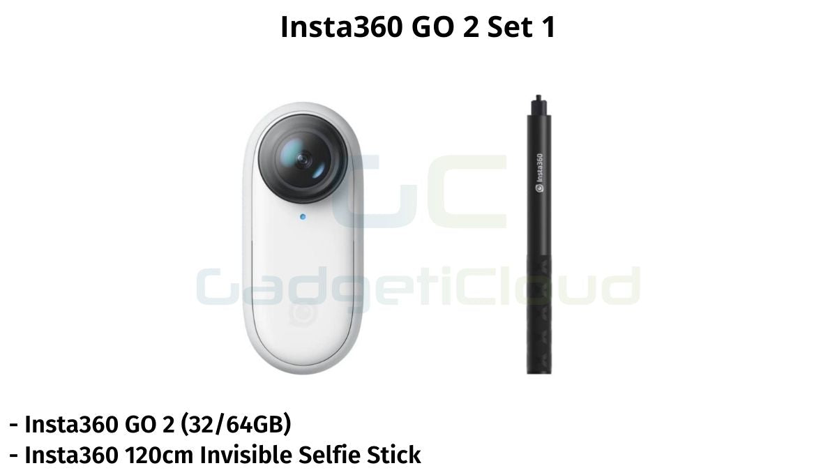 Insta360 GO 2 1440P Remote Control Sports Camera (32GB / 64GB) - Small