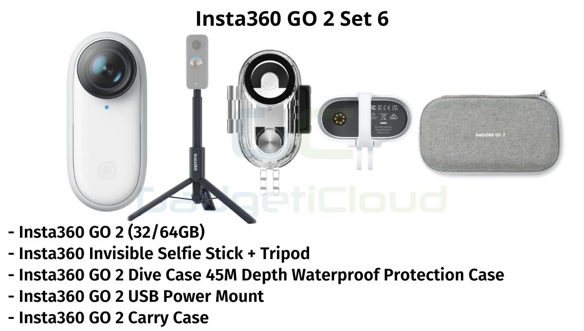 Insta360 GO 2 1440P Remote Control Sports Camera (32GB / 64GB) - Small