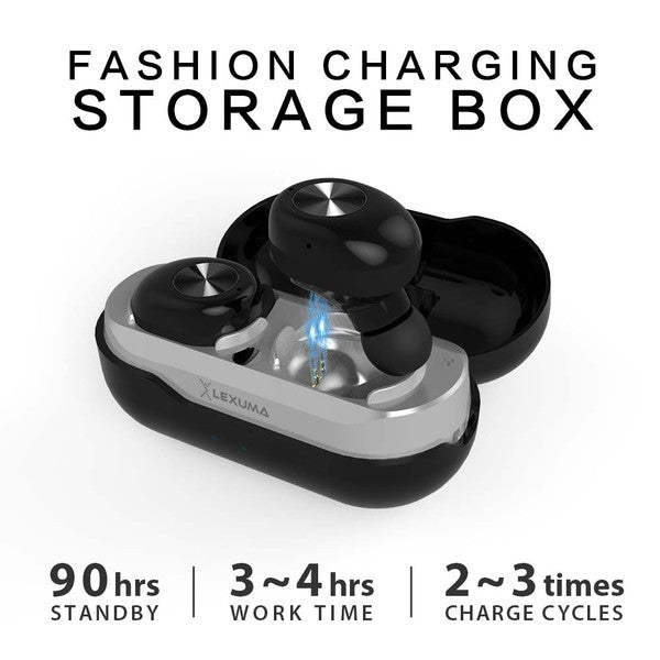 Lexuma XBud True Wireless In-Ear Bluetooth Sports Earbuds [With Charging Case] - GadgetiCloud