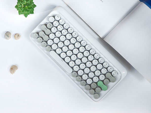 Lofree Wireless Mac Mechanical Keyboard - Vernal White - GadgetiCloud