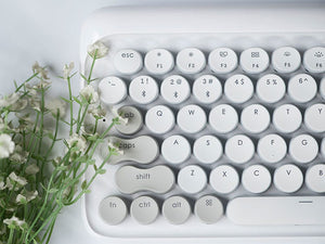 Lofree Wireless Mac Mechanical Keyboard - Vernal White - GadgetiCloud