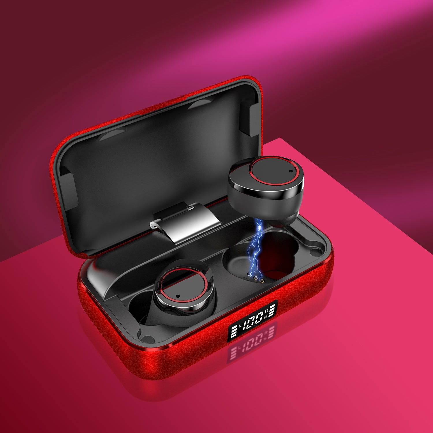 Lexuma XBud-X True Wireless In-Ear Waterproof Earbuds with 2600 mAh Metal Charging Case [Bluetooth 5.0] - GadgetiCloud