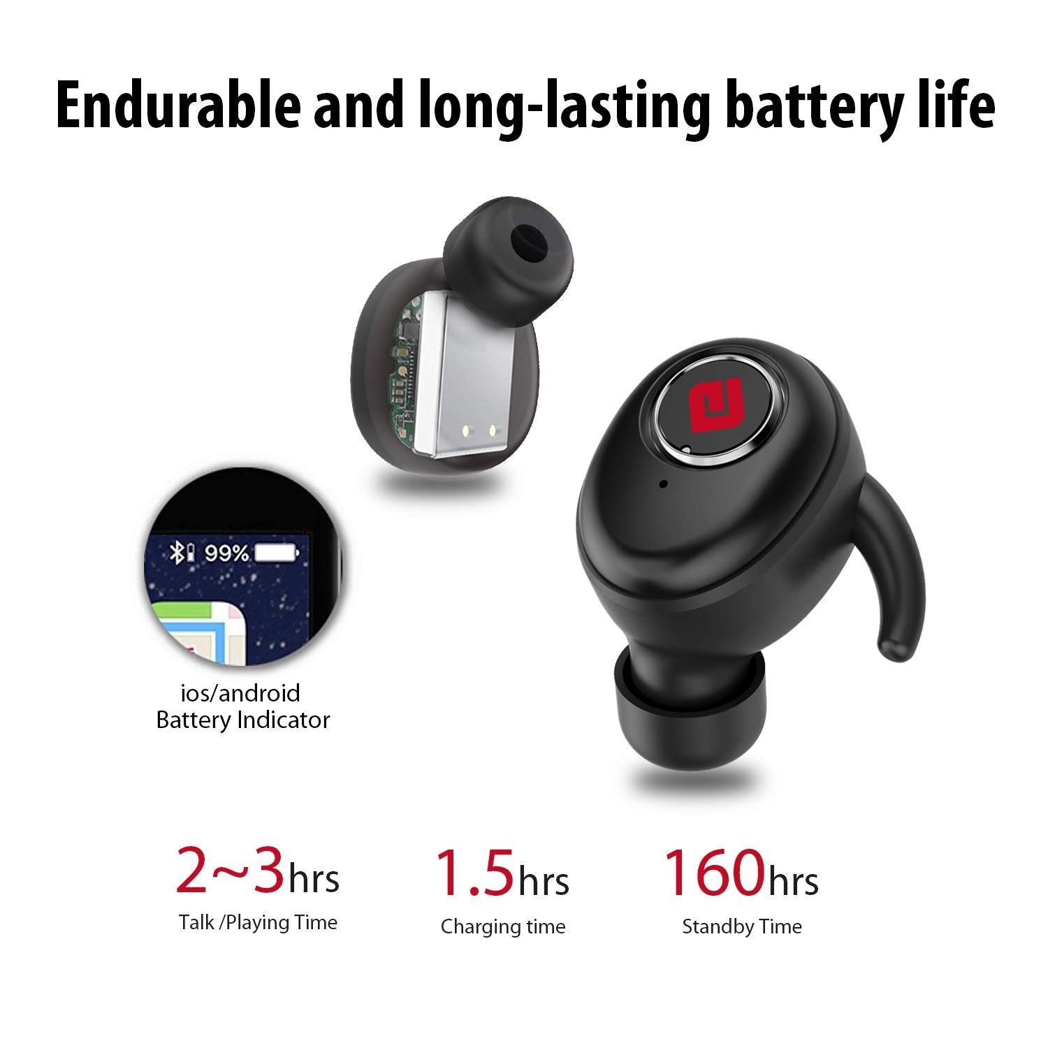 Geekee True Wireless In-Ear Bluetooth IPX5 Sports Earbuds [With Charging Case] - GadgetiCloud