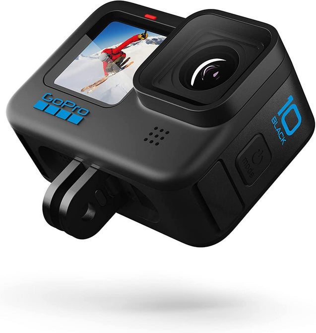 GoPro HERO10 Black - Waterproof Action Camera with Front LCD and Touch Rear Screens｜5.3K 60 Ultra HD Video｜23MP Photos｜1080p Live Streaming - fly