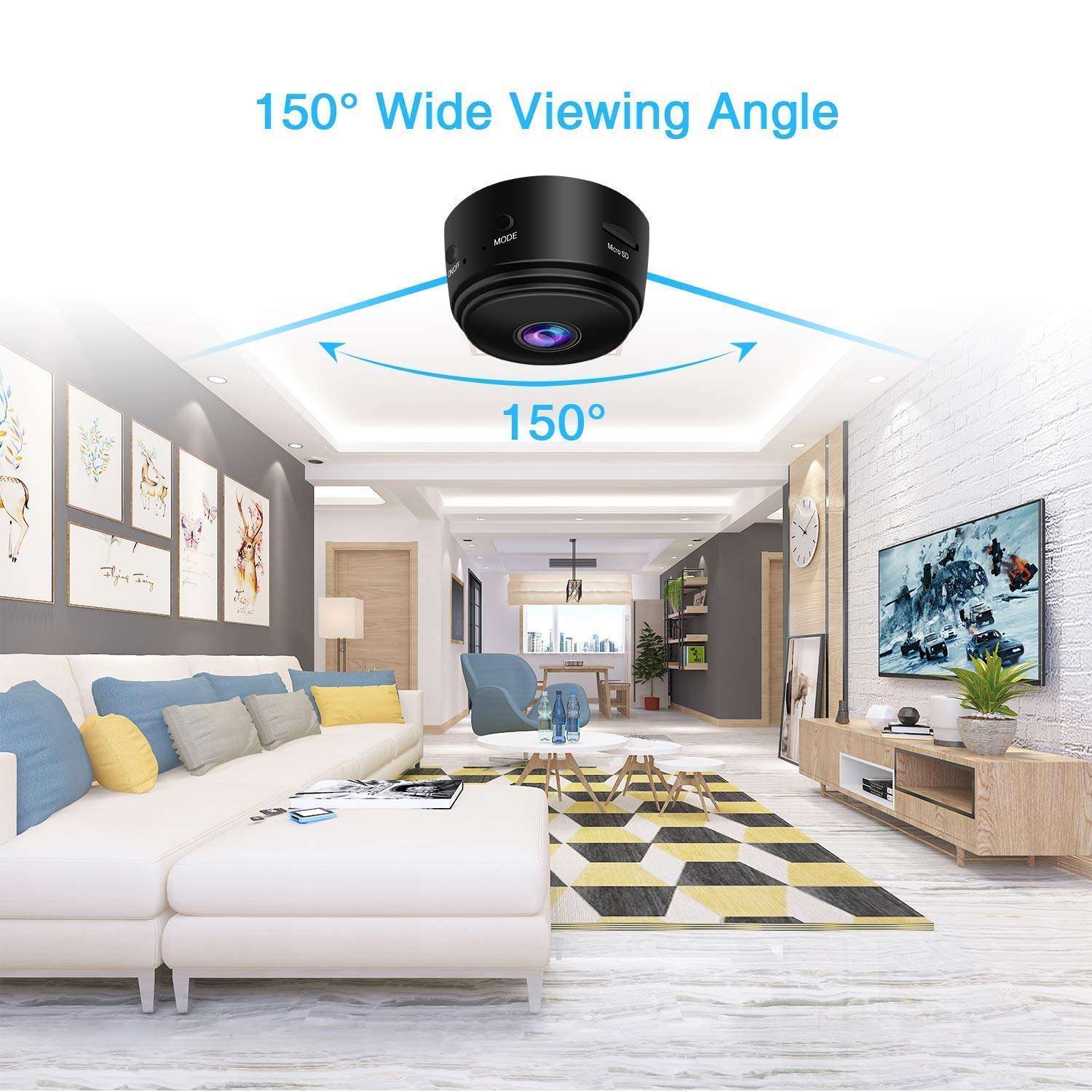 Mini Hidden Spy Camera Wireless Wifi IP Home Security HD 1080P DVR Night  Vision