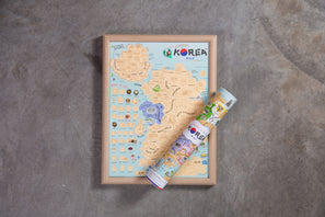 Korea Scratch Travel Map - Travel to Korea - GadgetiCloud