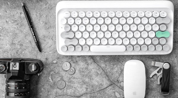 Lofree Wireless Mac Mechanical Keyboard - Vernal White - GadgetiCloud
