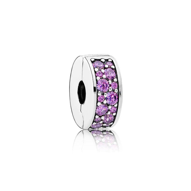 Pandora Purple Pavé Clip Charm #791817CFP