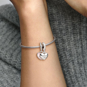 Pandora Always There Heart Dangle Charm #791950CZ