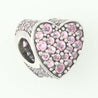 Pandora Pink Dazzling Heart Charm #792069PCZ