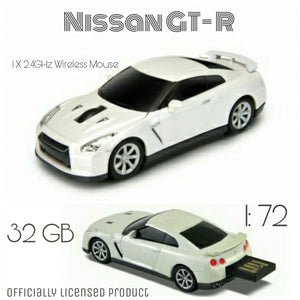 AutoDrive Nissan GTR R35 Wirless Mouse + 16GB USB Combo - GadgetiCloud