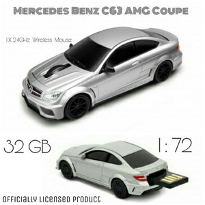 AutoDrive Mercedes Benz C63 AMG Coupe Wirless Mouse + 16GB USB Combo - GadgetiCloud