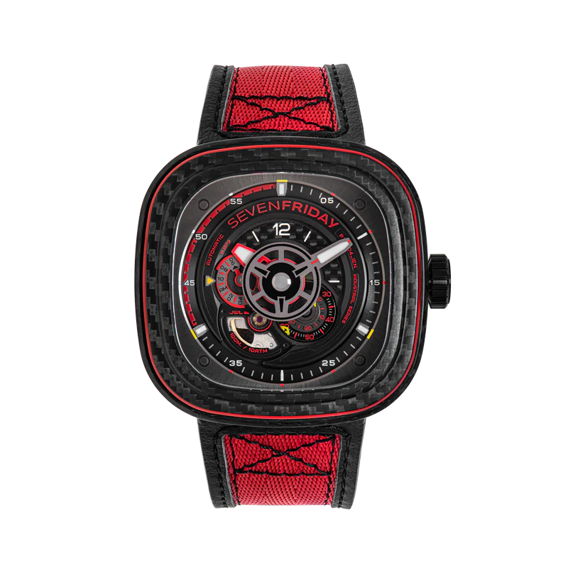 SEVENFRIDAY P3C/04 "RED CARBON" Watch