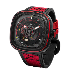 SEVENFRIDAY P3C/04 "RED CARBON" Watch