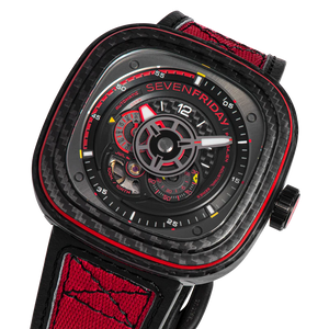 SEVENFRIDAY P3C/04 "RED CARBON" Watch