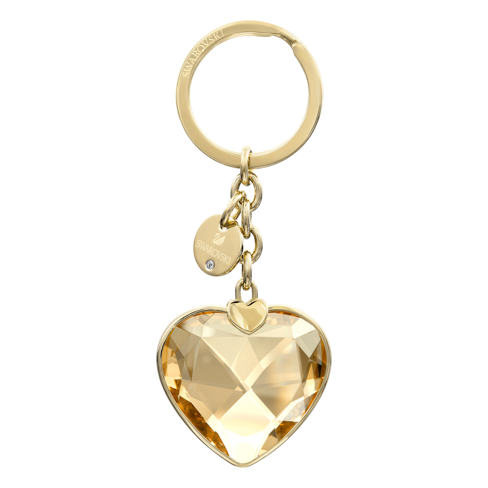 SWAROVSKI New Heart keychain Swarovski gold plating 5127860