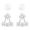 SWAROVSKI Attract Crystal Pearl & Clear Crystal Earring Jackets Set #5184312