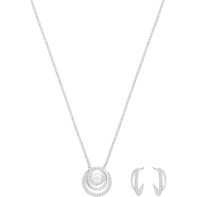 SWAROVSKI Free Set - White #5225437 Necklace and Earrings in one Set!