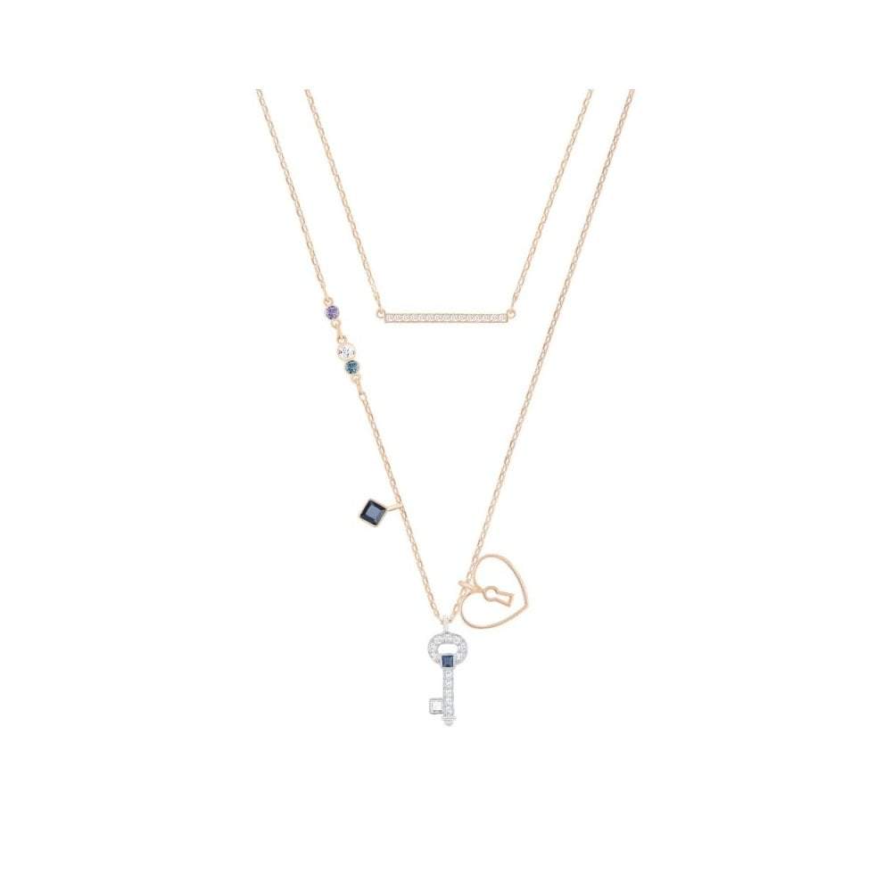 SWAROVSKI Glowing Key Necklace - Blue #5273295