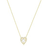 SWAROVSKI Sparkling Dance Heart Necklace - Gold #5284190