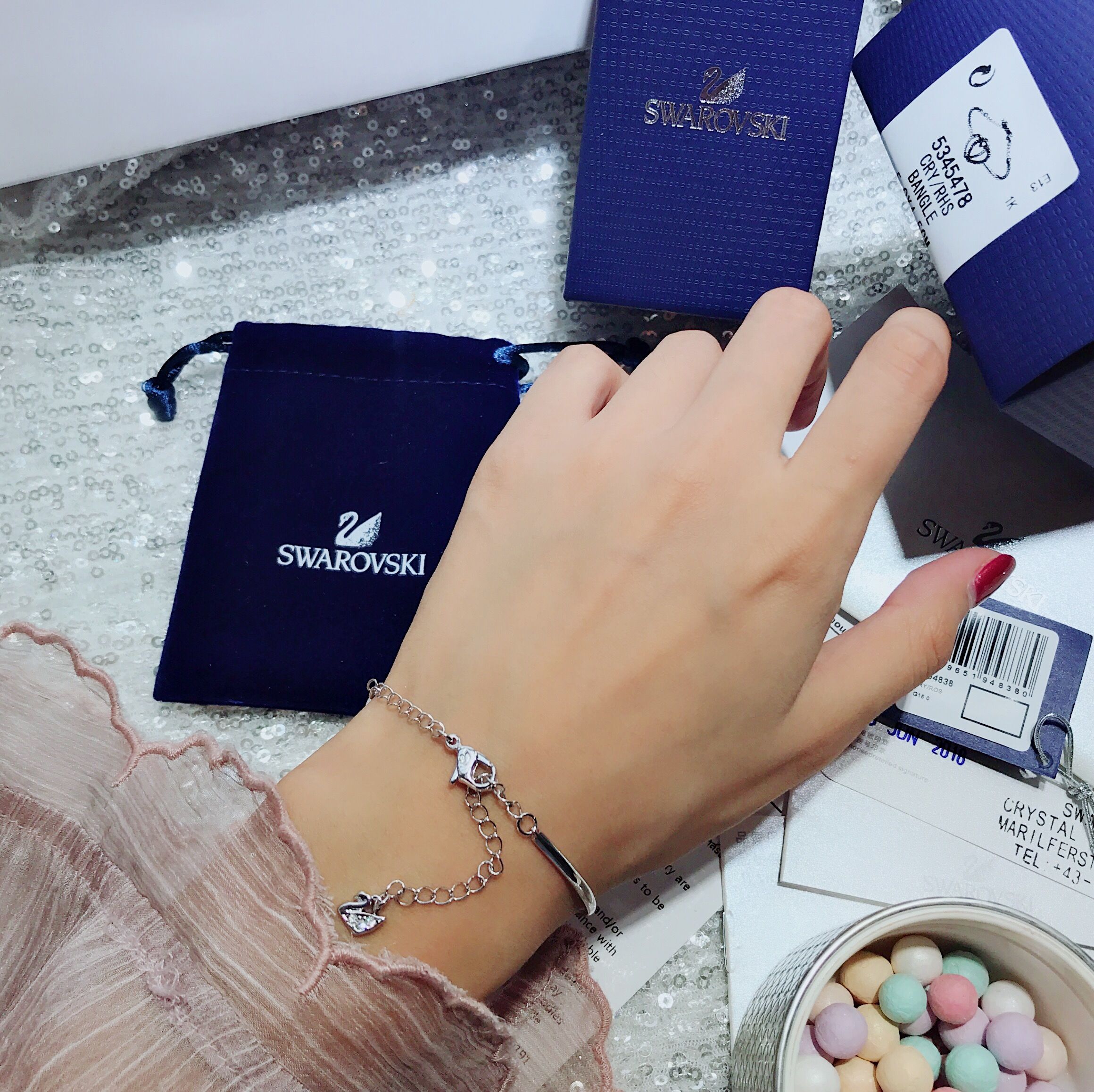 Swarovski Dear Bangle – White #5345478