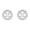 
SWAROVSKI Sparkling Dance Rhodium Plated & Clear Crystal Flower Earrings #5396227