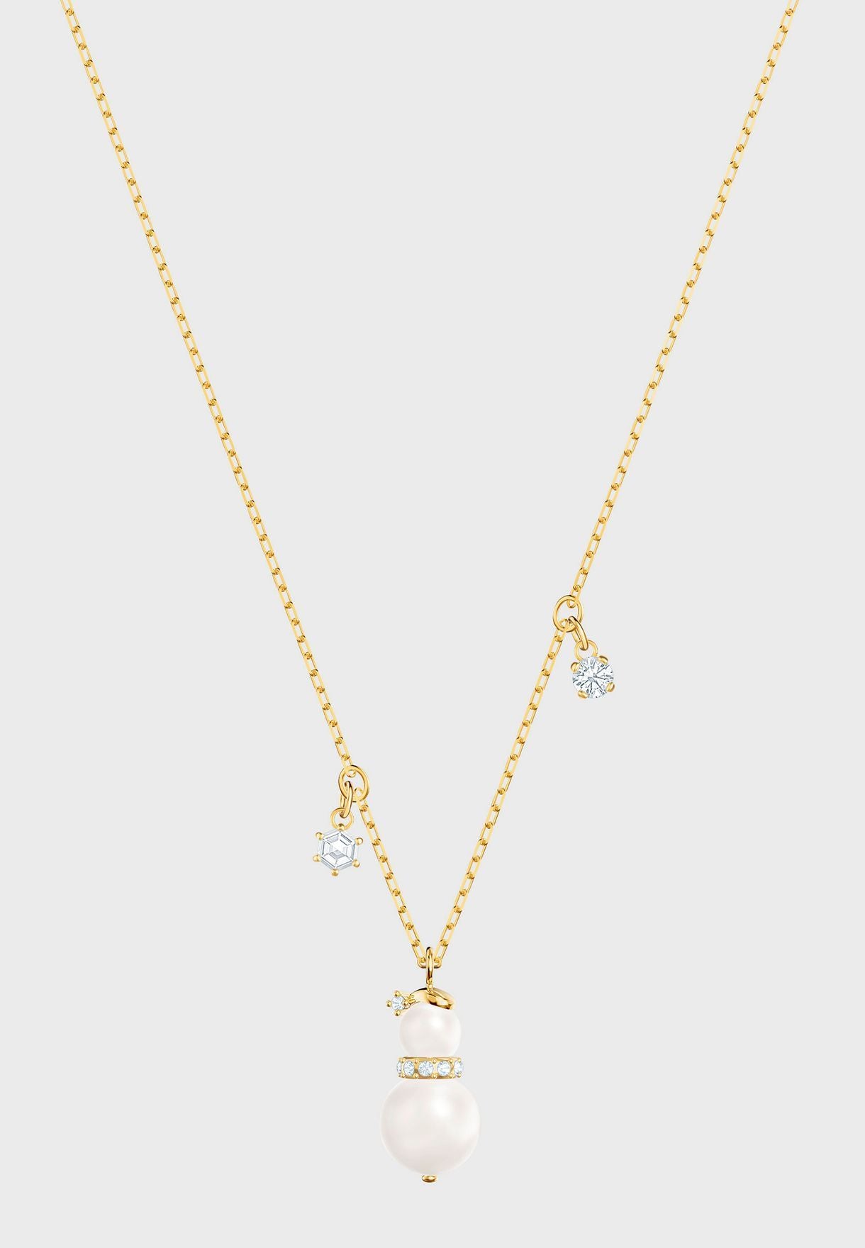 SWAROVSKI Little Snowman Pendant - White & Gold Plating #5410652