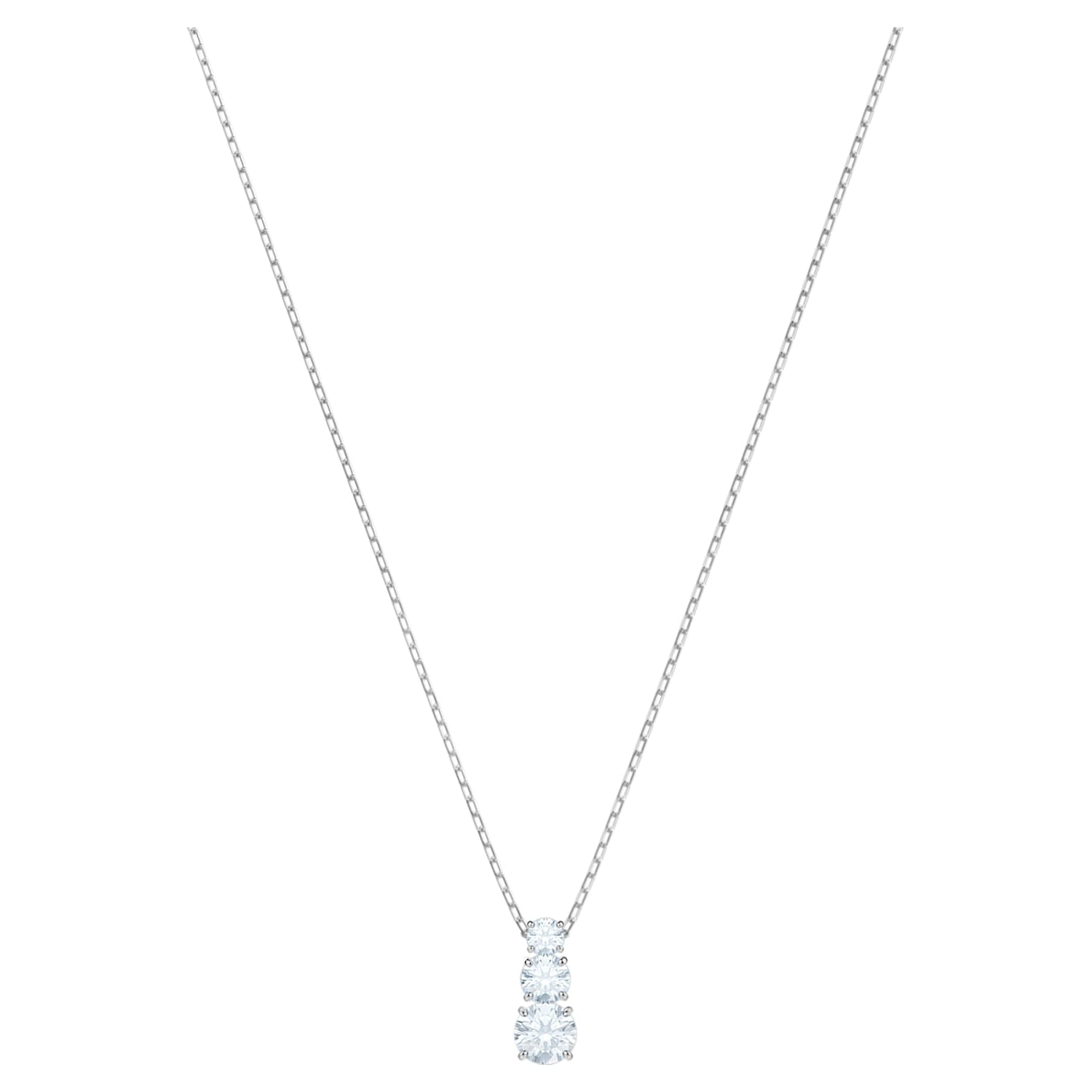 SWAROVSKI Attract Trilogy Round pendant - White #5414970